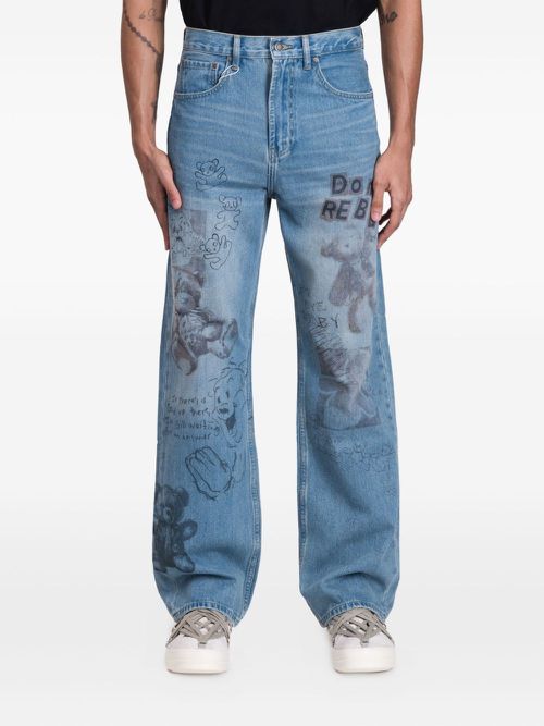 Stuffy printed jeans - Blue