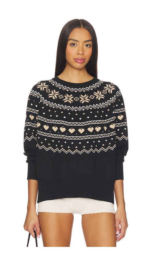 BEACH RIOT Elizabeth Sweater in Mystic Fairisle. XL also in L, M