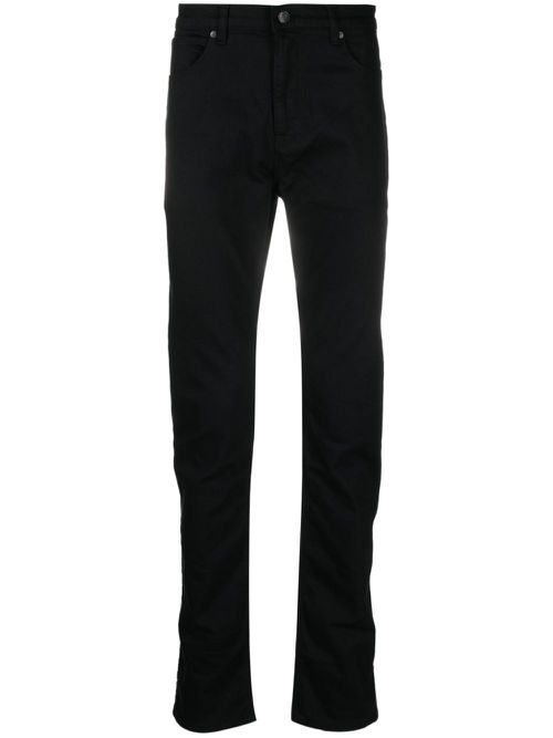 Mid-rise slim-fit jeans - Black