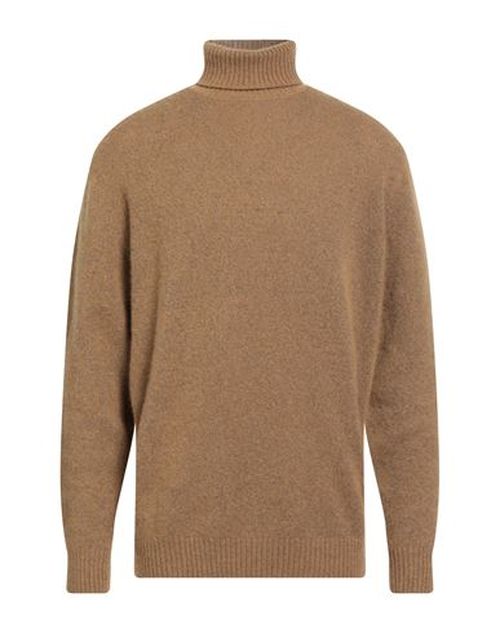 Man Turtleneck Camel Size 44 Cashmere, Silk, Polyester