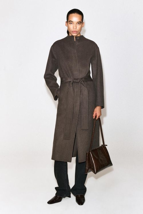 Pavilion Shoulder Bag - Eel-Effect Leather