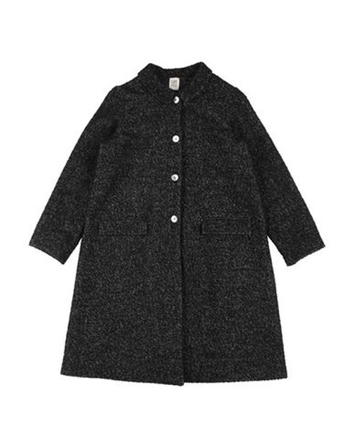 Caffé D'orzo Kid Girl Coat Black Size 14 Acrylic, Polyester, Wool