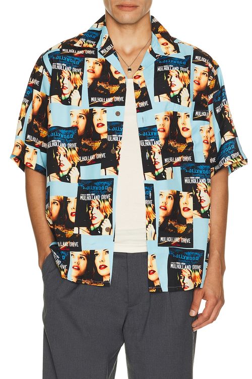 WACKO MARIA Mulholland Drive Short Sleeve Hawaiian Shirt Type Blue - Multi. L also in M, S, XL/1X