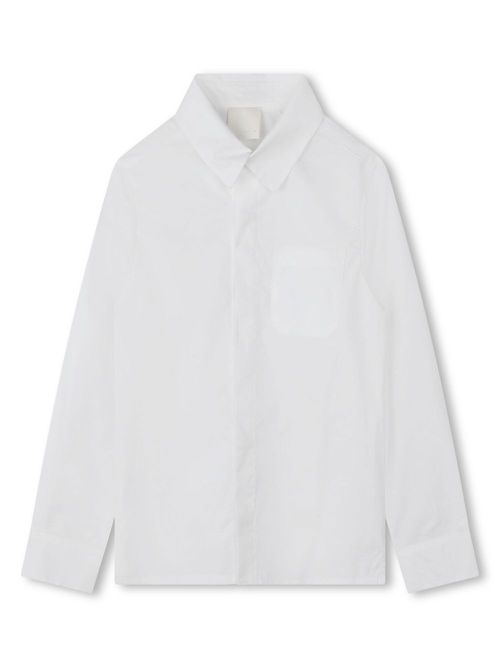 Plain cotton shirt - White