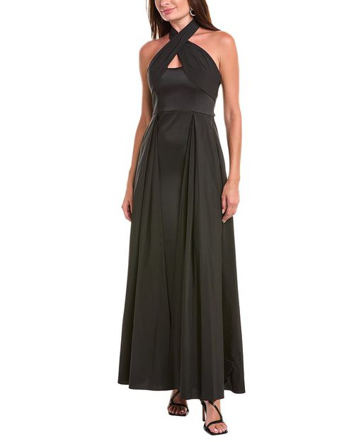 Crossover Halter Gown