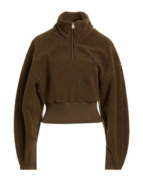 Woman Sweatshirt Military green Size M Polyester, Acrylic