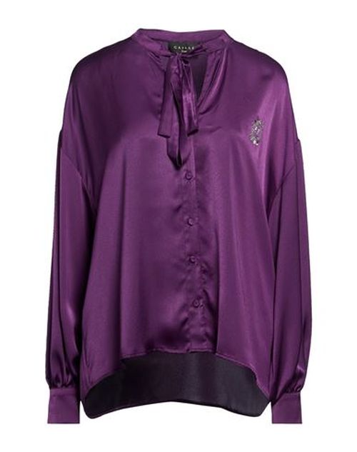 Woman Shirt Purple Size 10 Polyester