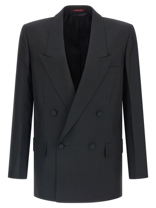 Double-breasted Technical Panama Blazer