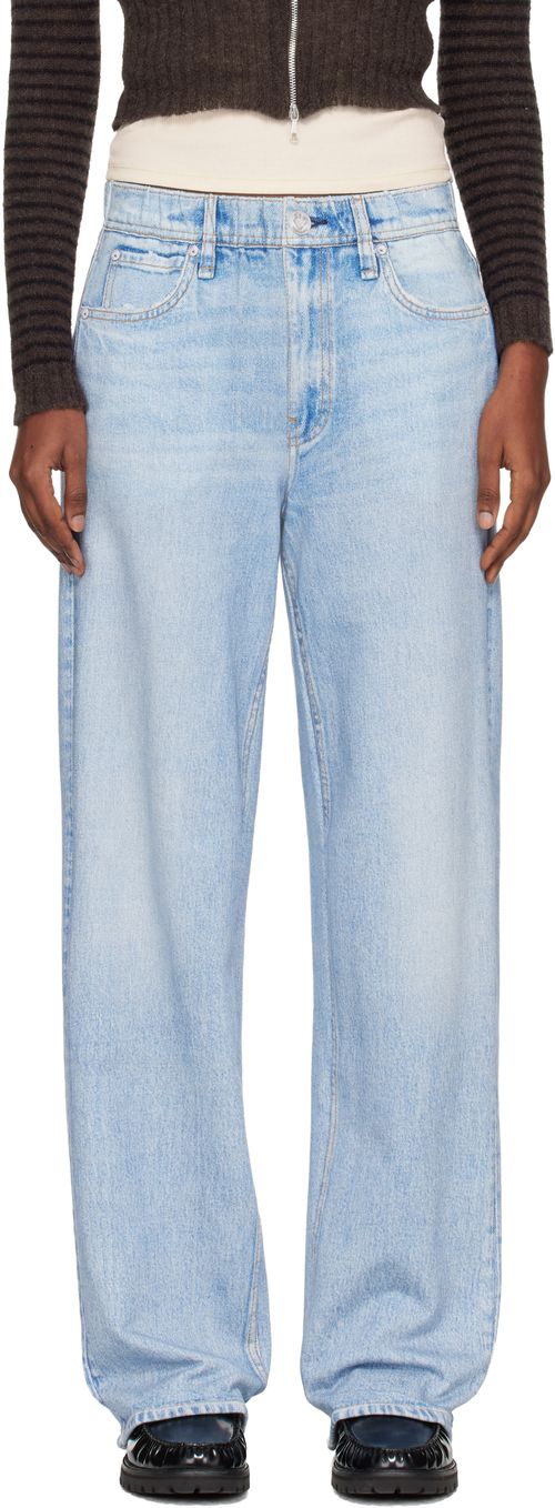 Blue rb Miramar Wide-Leg Jeans