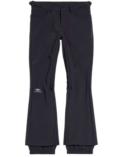 Flared Stretch Ski Ski Pants — Black