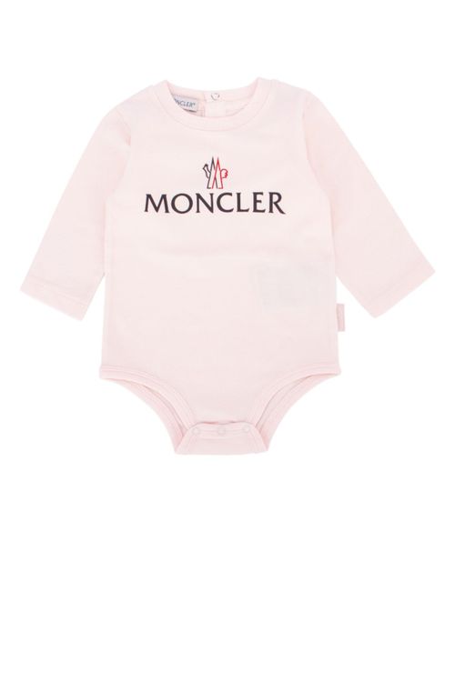 Logo-Print Bodysuit — Pink