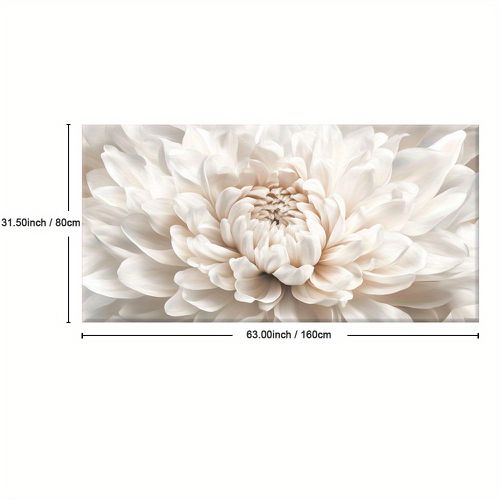 TEMU da Parete Colori Incorniciata, Stampe d' Naturale di Petali , Stampa su Tela , su Tela Delicati, Elegante Murale, Stile , Cornice in Legno