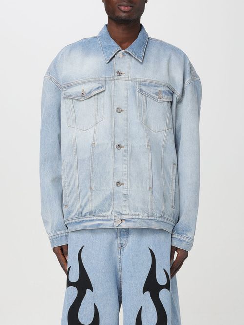 Coat Men color Blue
