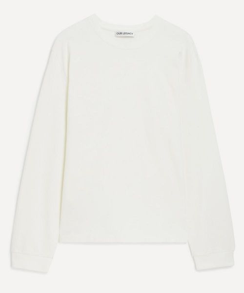 Mens Tour Long-Sleeve T-Shirt Raw White 40/50