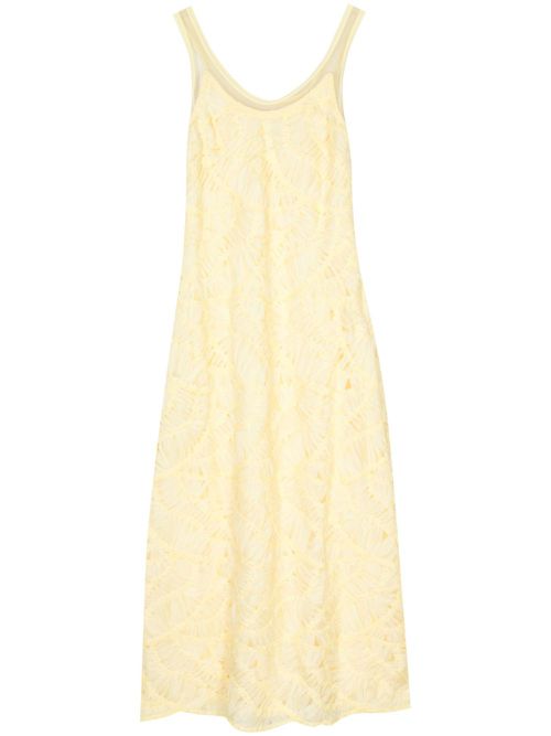 Zakai appliquéd maxi dress - Yellow