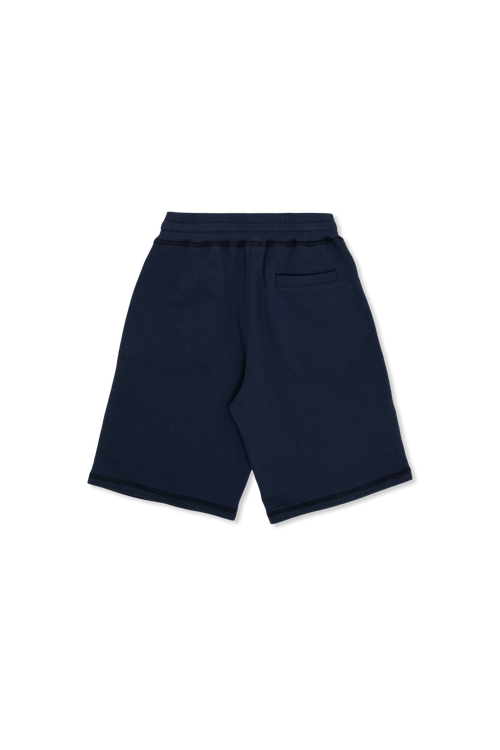 Dolce & Gabbana Kids Shorts With Embossed Logo, Unisex, Navy Blue