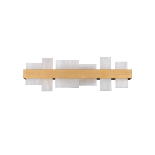 Aged Brass LED Bath Light from the Acropolis Collection