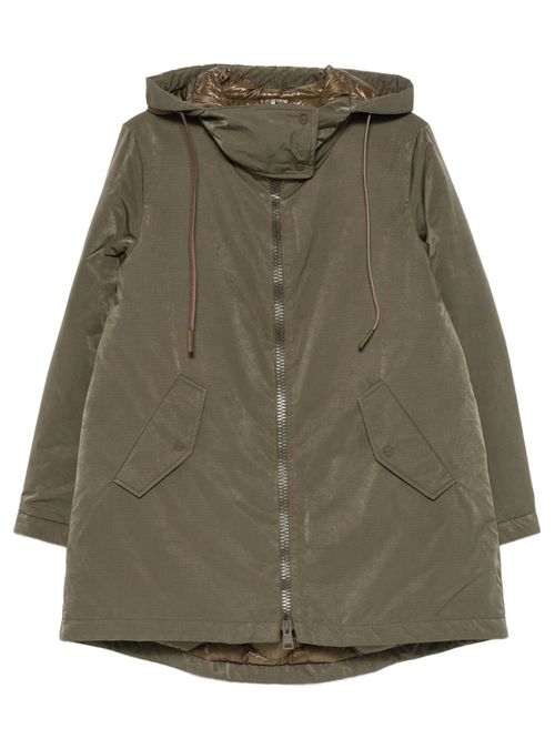 Olive Solid Hood Jackets