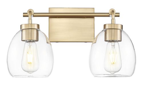 Brass Bathroom Vanity Light from the Dawes Collection