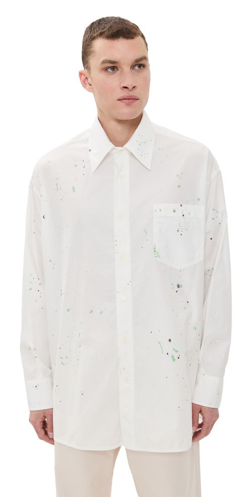 MM6 Maison Margiela Paint Splatter Shirt Off White