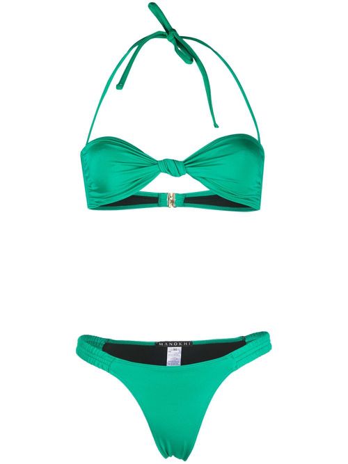 Ruched bikini set - Green