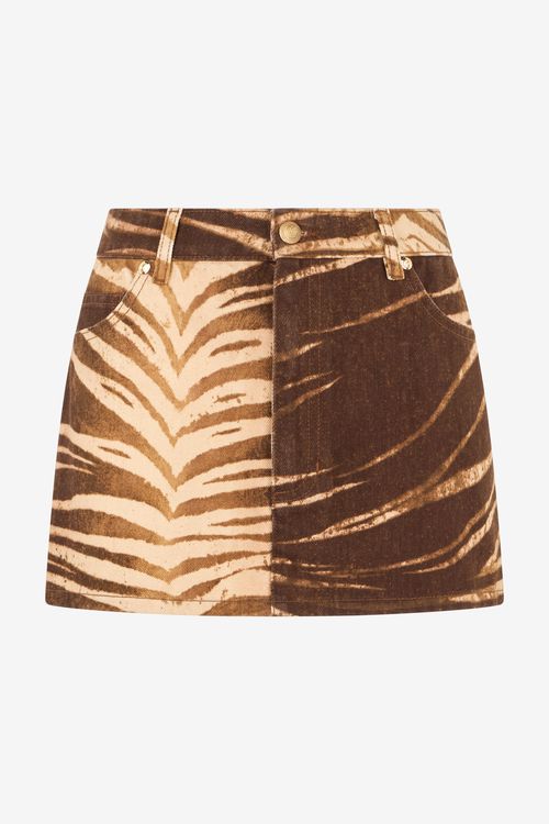Natural Barb  Mini Skirt