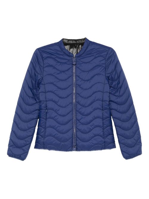 Wave-quilted jacket