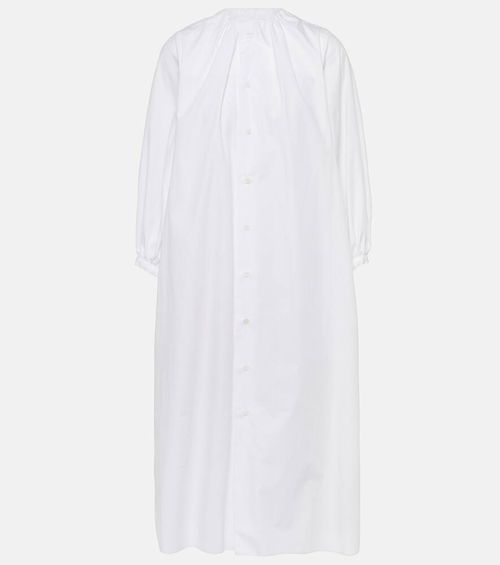 Cotton poplin midi dress