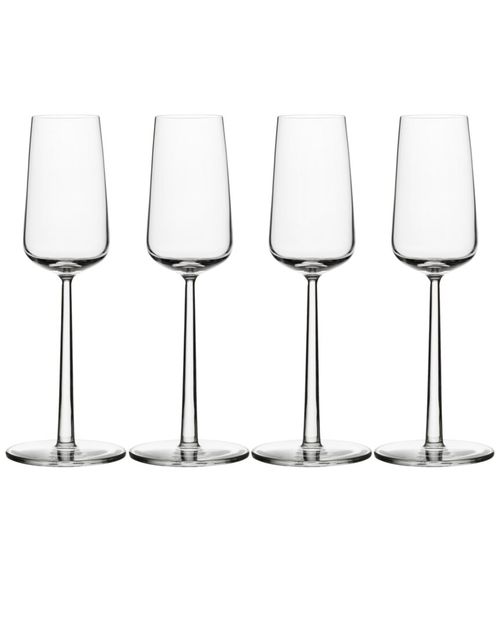 Set Of 4 Essence Champagne Glasses