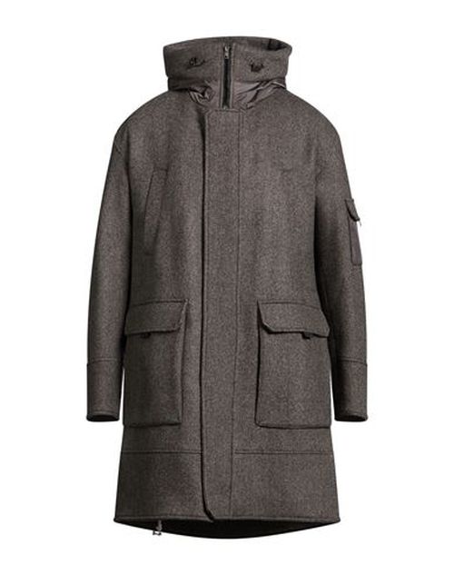 Man Coat Grey Size 36 Recycled wool, Polyamide