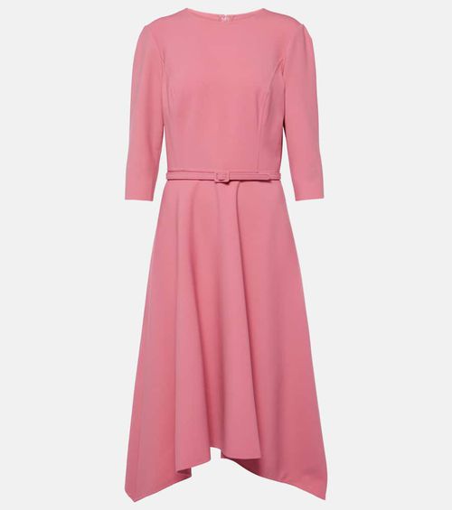 Wool-blend midi dress