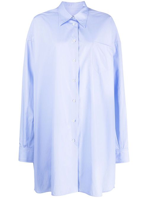 Longline poplin shirt