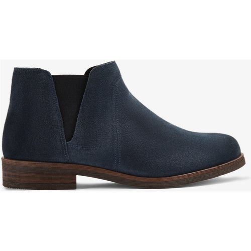 Clarks Womens Demi2 Beat Navy Suede Boots - Blue