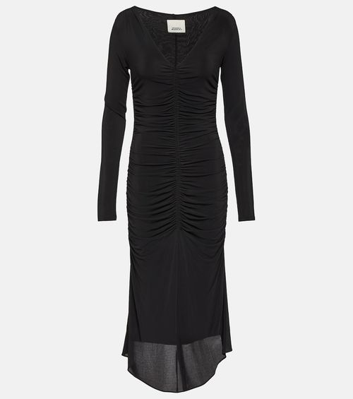 Laly ruched jersey midi dress