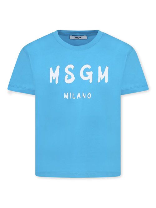 Logo-print cotton t-shirt - Blue