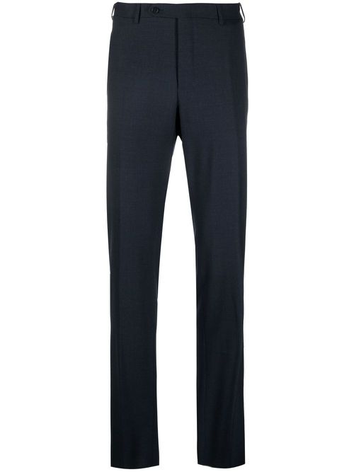 Straight-leg tailored trousers - Blue