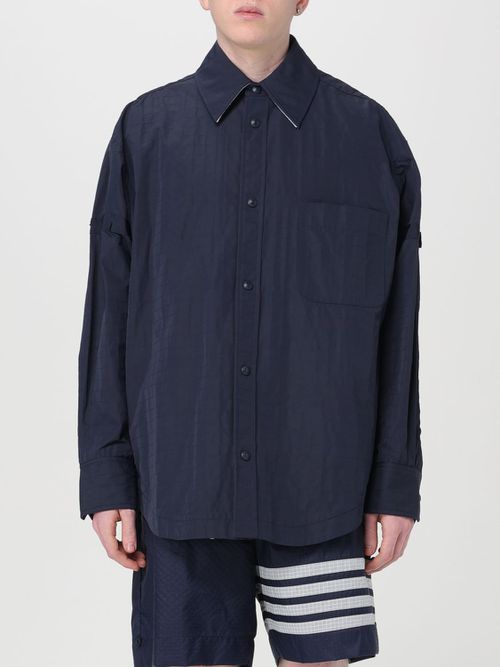 Coat Men color Blue