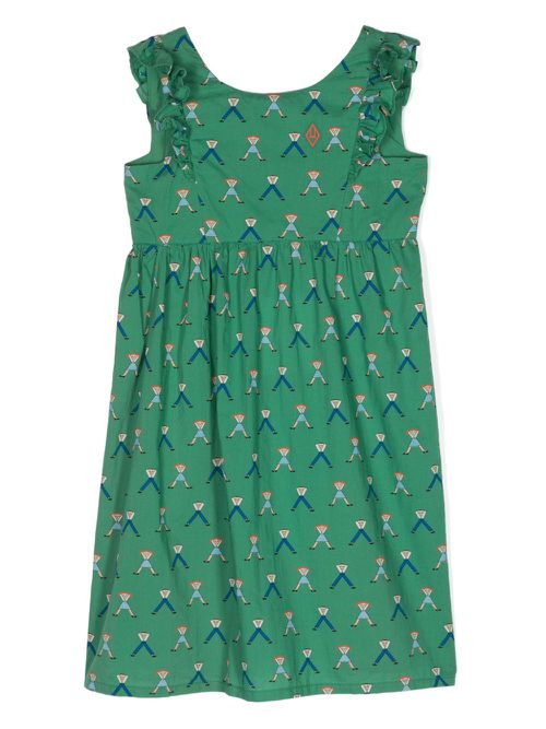 Otter sleeveless midi dress - Green