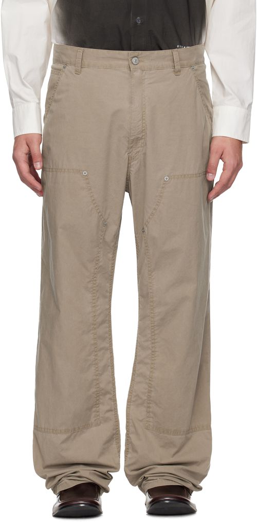 Beige 5 Pockets Jeans