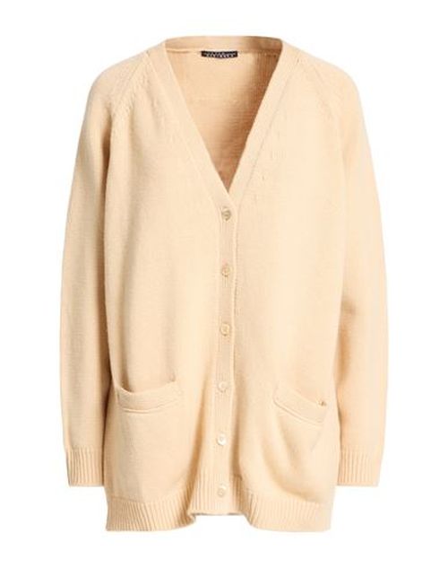 Woman Cardigan Sand Size 2 Cashmere