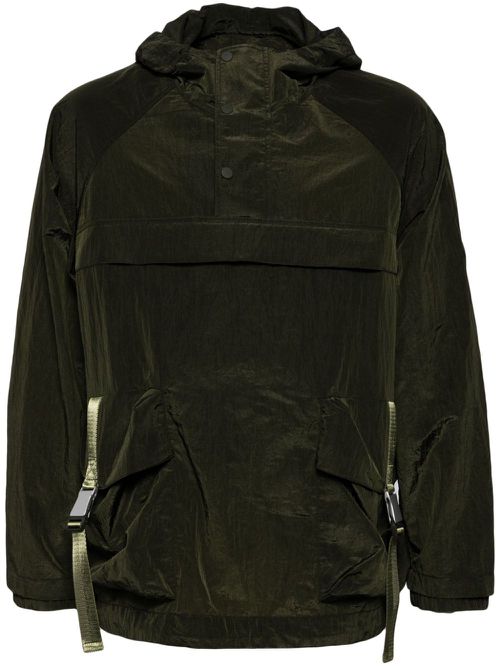 Multi pocket long-sleeves windbreaker - Green