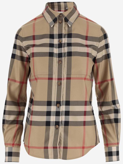 Cotton Shirt With Check Pattern