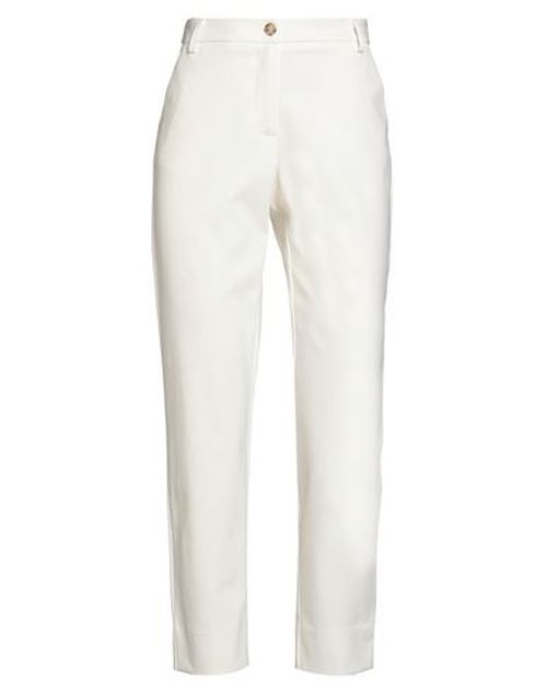 Woman Pants White Size XS Cotton, Polyamide, Elastane