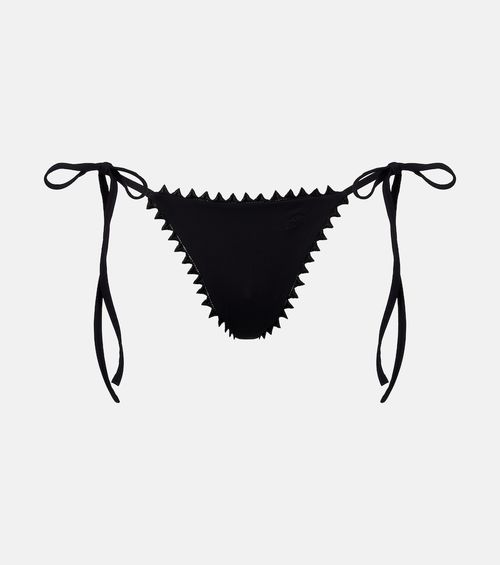 Picot embroidered bikini bottoms