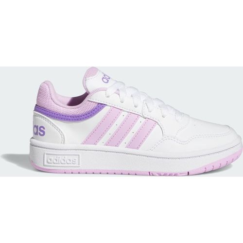 Adidas Sportswear Childrens Unisex Hoops lifestyle Basketball Hook-and-loop Shoes - Off-White