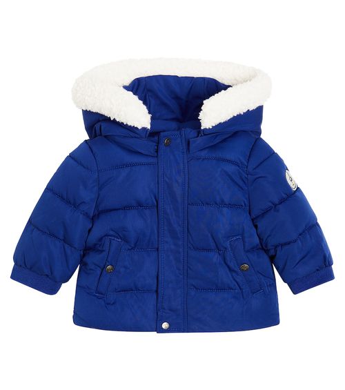 Baby faux shearling-trimmed down jacket