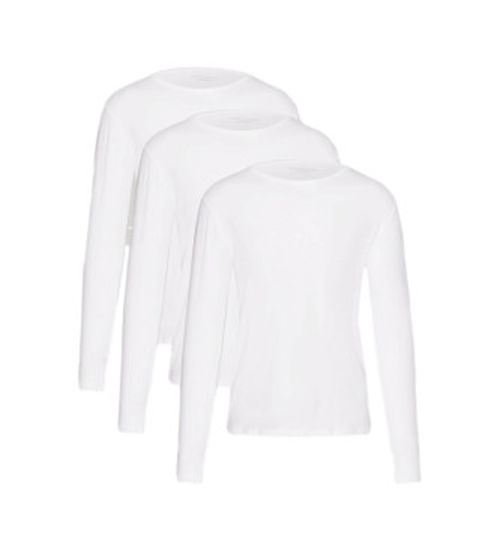 Tommy Hilfiger for man. UM0UM03022 Pack of 3 white long sleeve t-shirts (XXL), Homewear, Cotton, Sustainable