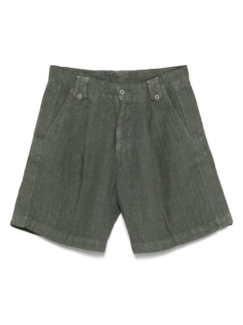 Linen shorts - Green