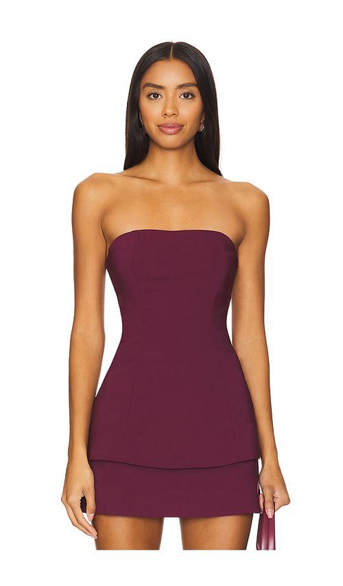House of Harlow 1960 x REVOLVE Samia Top in Burgundy. - L also in XS, XXS, S