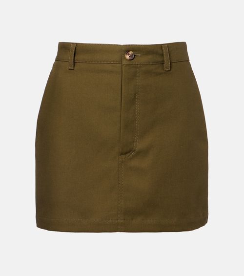 Wardrobe. NYC High-rise cotton miniskirt